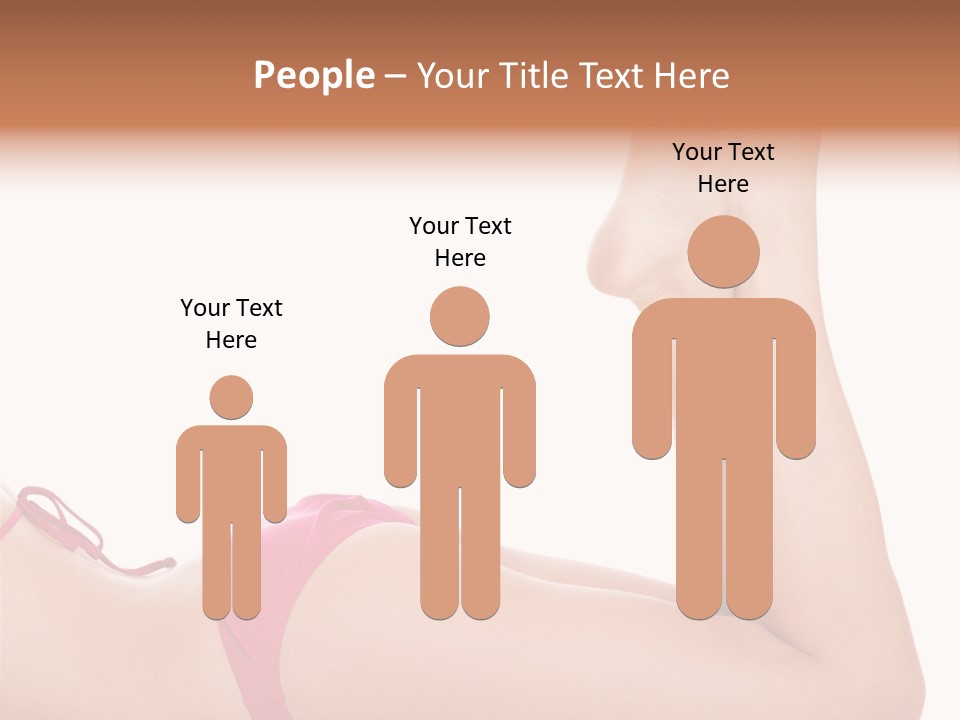 Isolated On White Skin Bikini PowerPoint Template