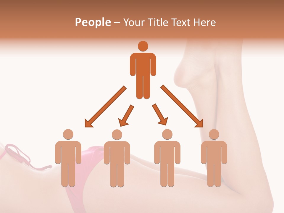 Isolated On White Skin Bikini PowerPoint Template