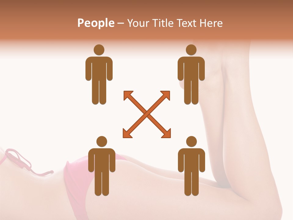 Isolated On White Skin Bikini PowerPoint Template