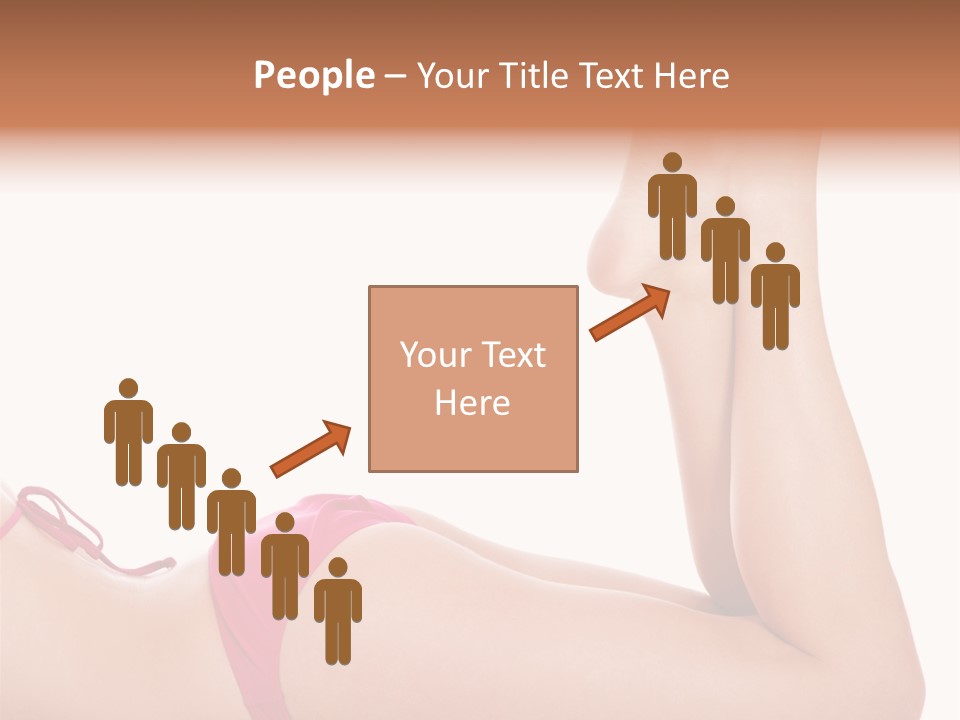 Isolated On White Skin Bikini PowerPoint Template