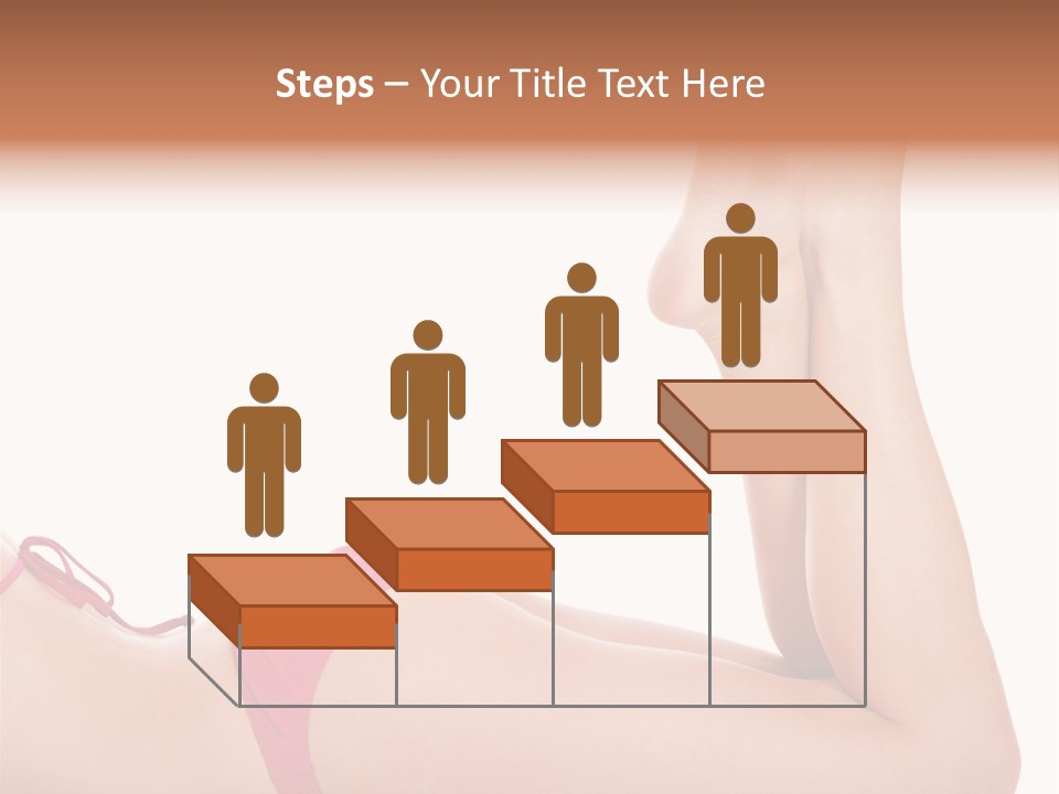 Isolated On White Skin Bikini PowerPoint Template