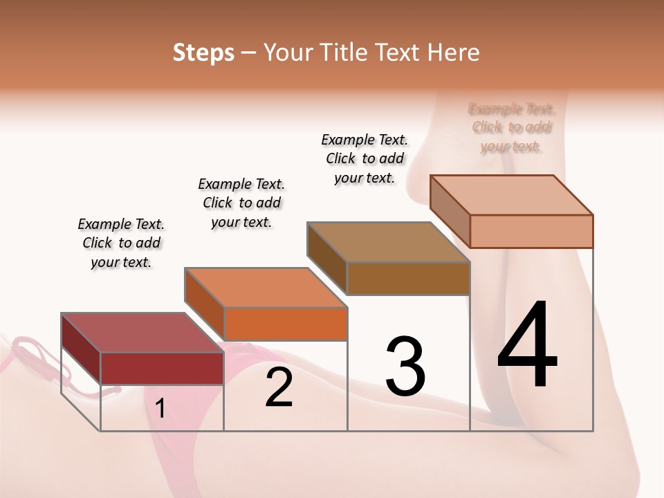 Isolated On White Skin Bikini PowerPoint Template