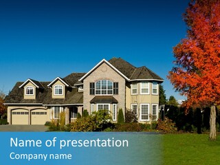 Builder Large Dwelling PowerPoint Template