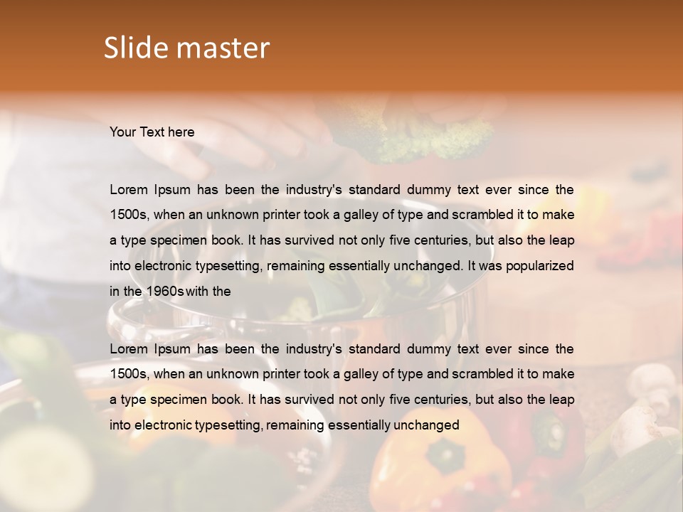 Cook Enjoying Interior PowerPoint Template