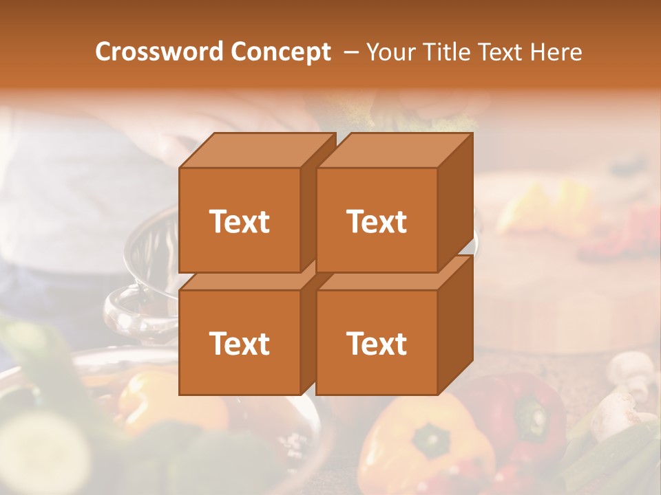 Cook Enjoying Interior PowerPoint Template
