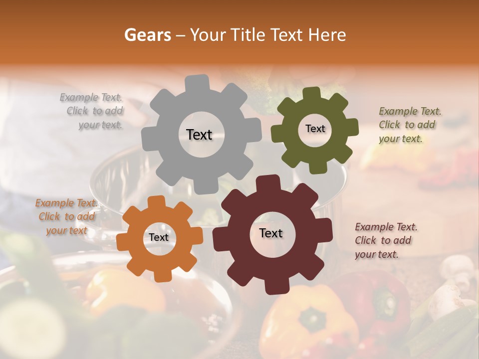 Cook Enjoying Interior PowerPoint Template