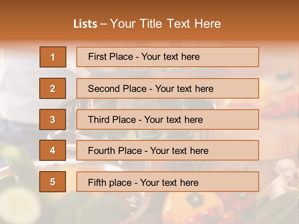 Cook Enjoying Interior PowerPoint Template