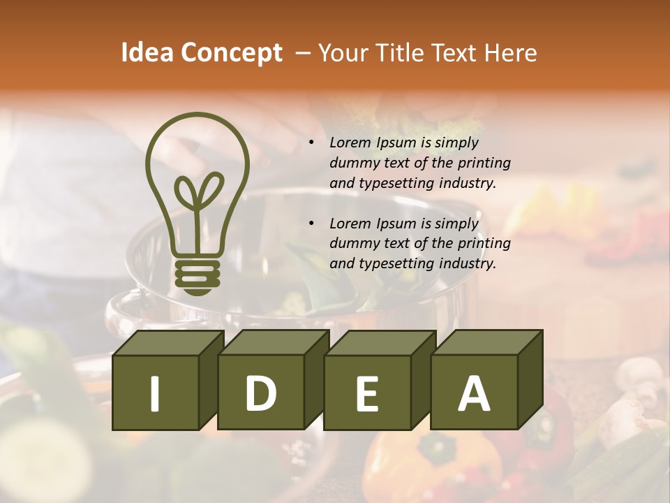 Cook Enjoying Interior PowerPoint Template