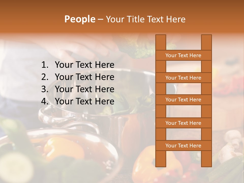 Cook Enjoying Interior PowerPoint Template