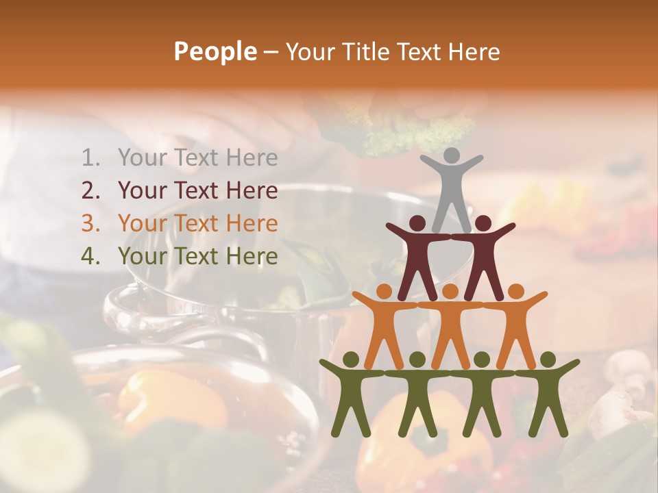 Cook Enjoying Interior PowerPoint Template