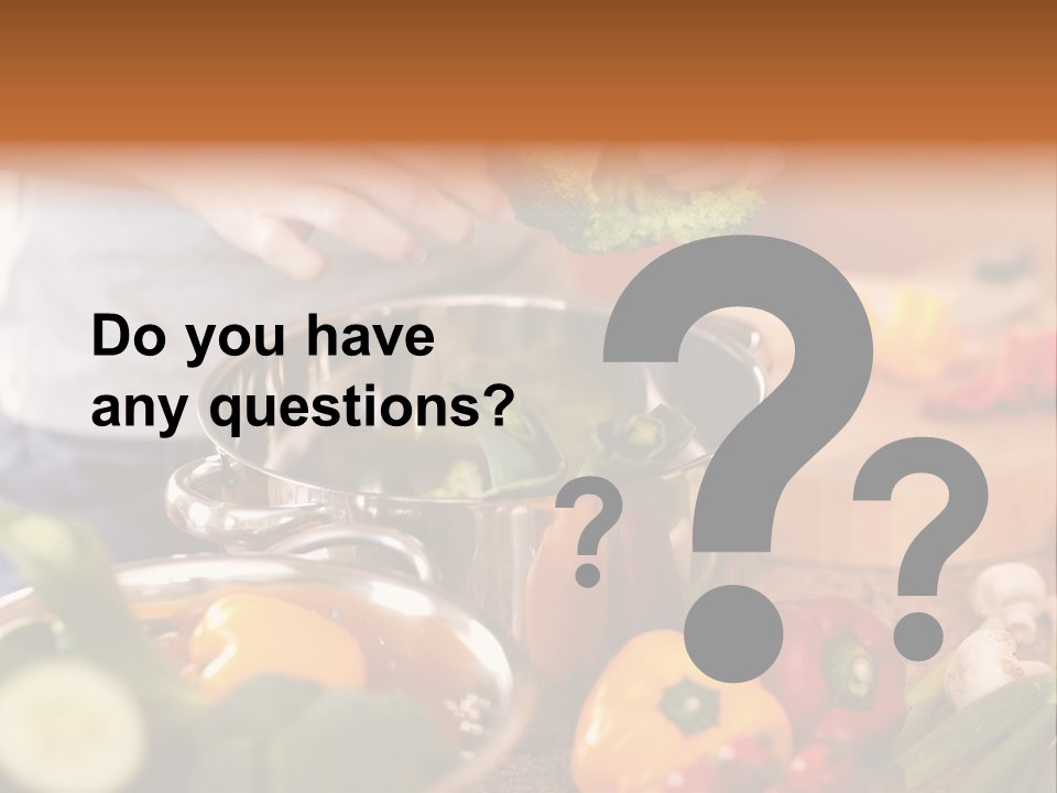 Cook Enjoying Interior PowerPoint Template