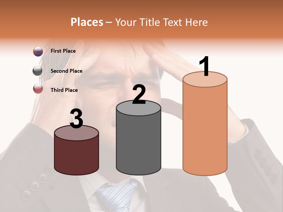 Sick Mental Depression PowerPoint Template