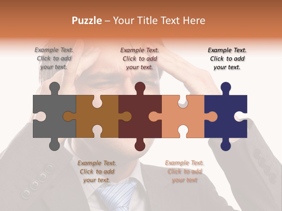 Sick Mental Depression PowerPoint Template