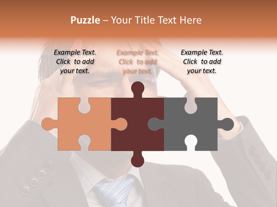 Sick Mental Depression PowerPoint Template