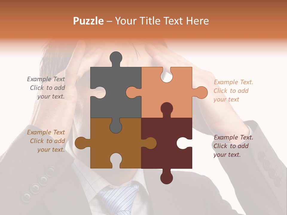 Sick Mental Depression PowerPoint Template