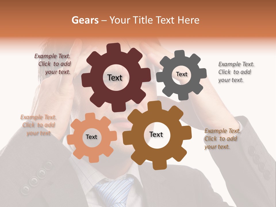 Sick Mental Depression PowerPoint Template