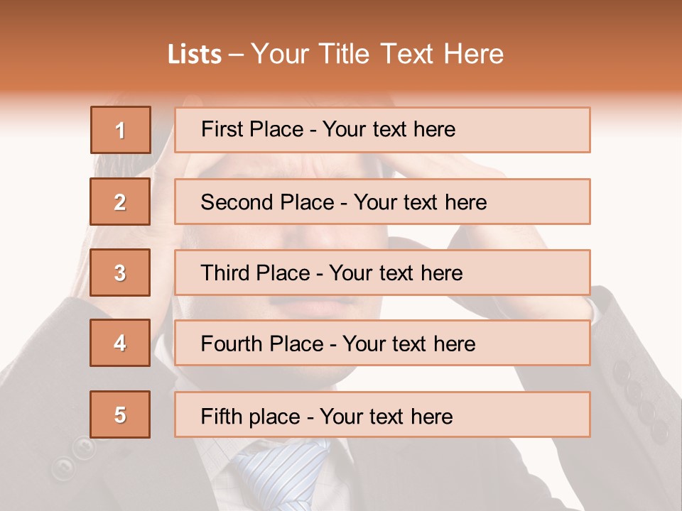Sick Mental Depression PowerPoint Template