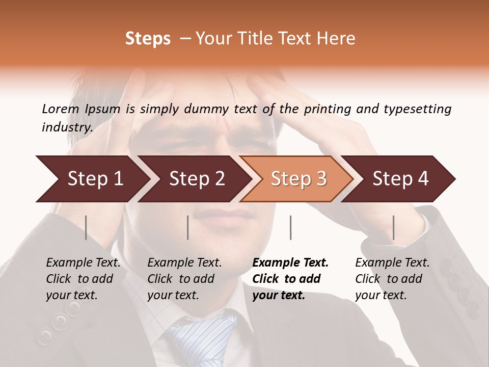 Sick Mental Depression PowerPoint Template
