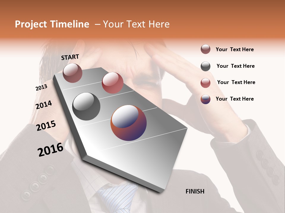 Sick Mental Depression PowerPoint Template