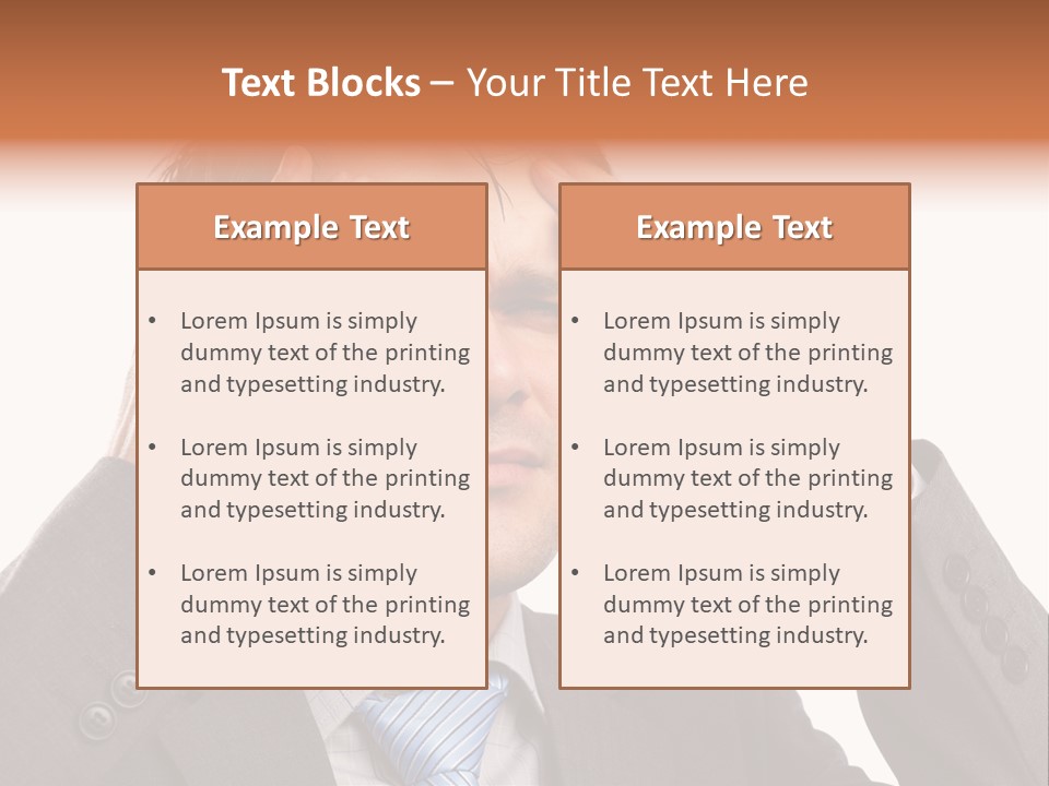 Sick Mental Depression PowerPoint Template