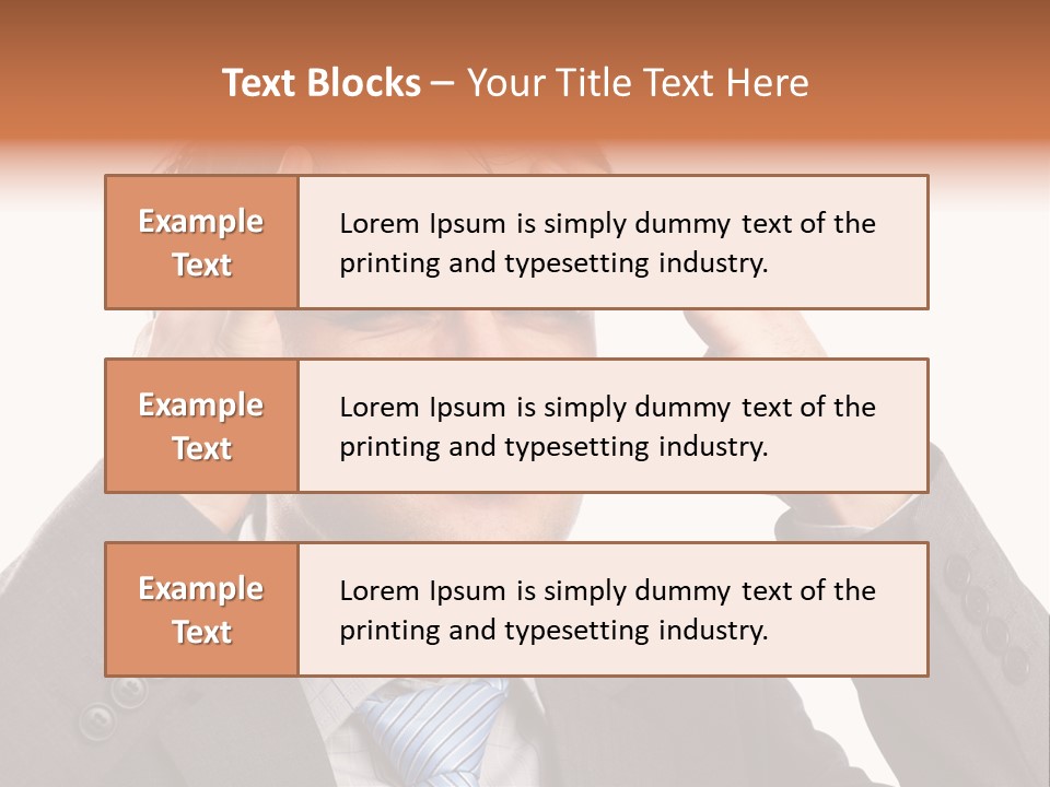 Sick Mental Depression PowerPoint Template