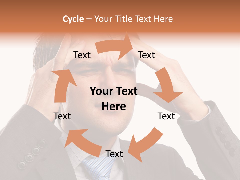 Sick Mental Depression PowerPoint Template