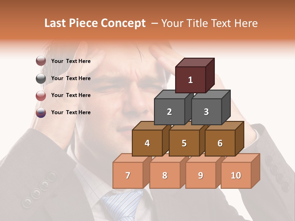 Sick Mental Depression PowerPoint Template