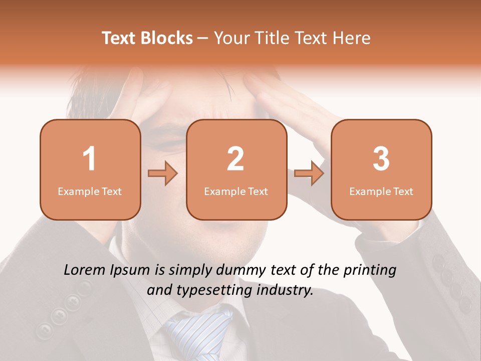 Sick Mental Depression PowerPoint Template