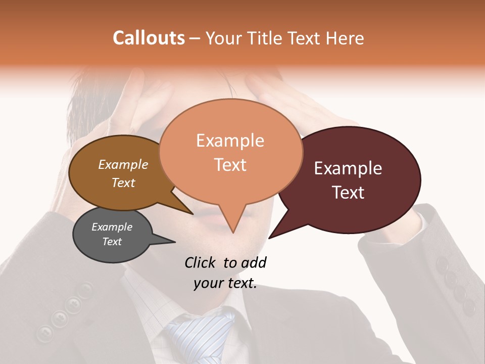 Sick Mental Depression PowerPoint Template