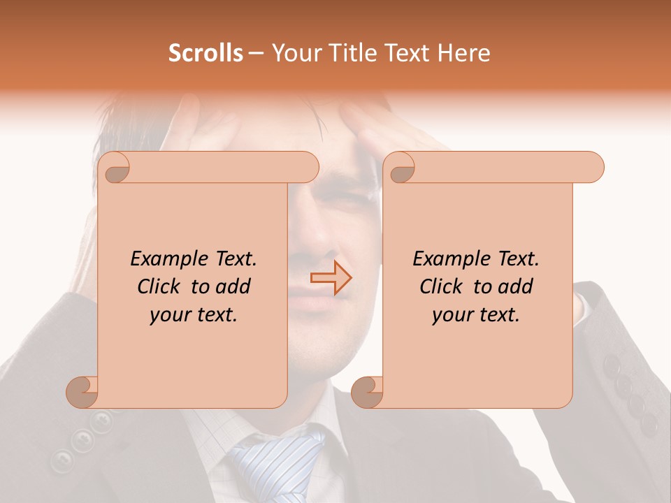 Sick Mental Depression PowerPoint Template