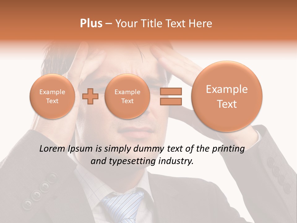 Sick Mental Depression PowerPoint Template