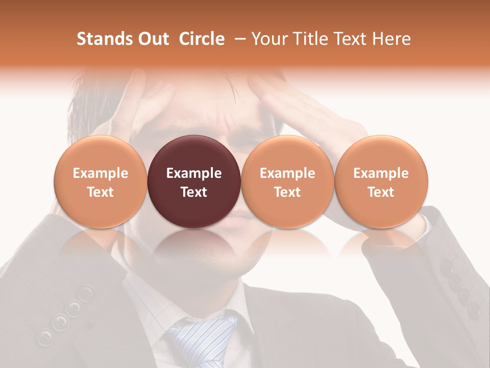 Sick Mental Depression PowerPoint Template