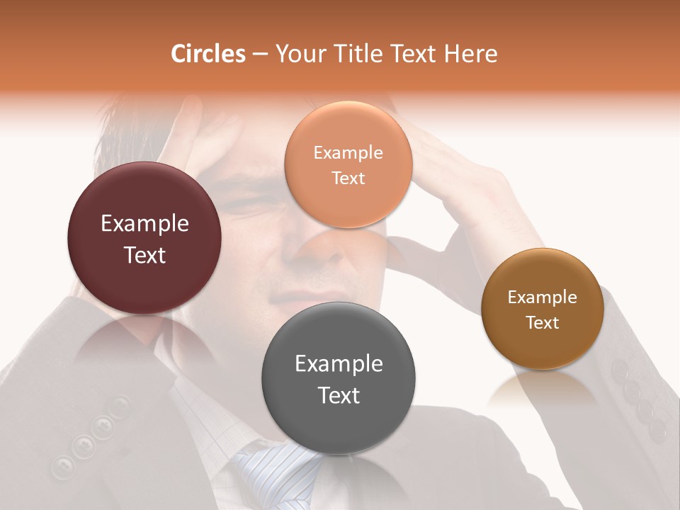 Sick Mental Depression PowerPoint Template