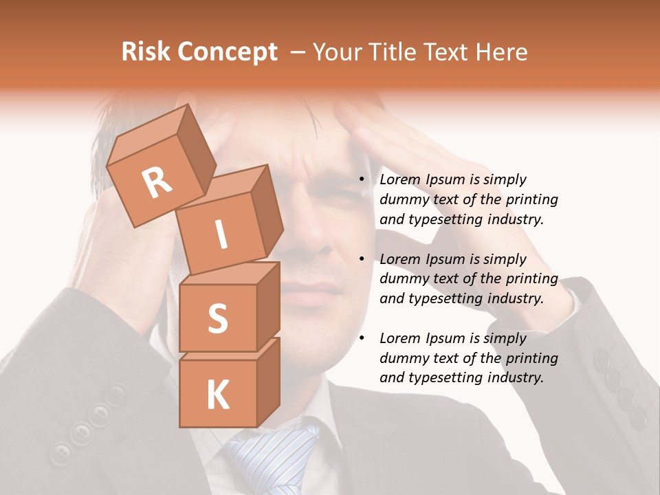 Sick Mental Depression PowerPoint Template