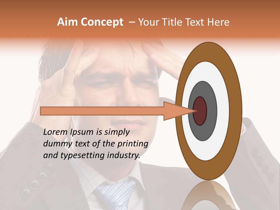 Sick Mental Depression PowerPoint Template