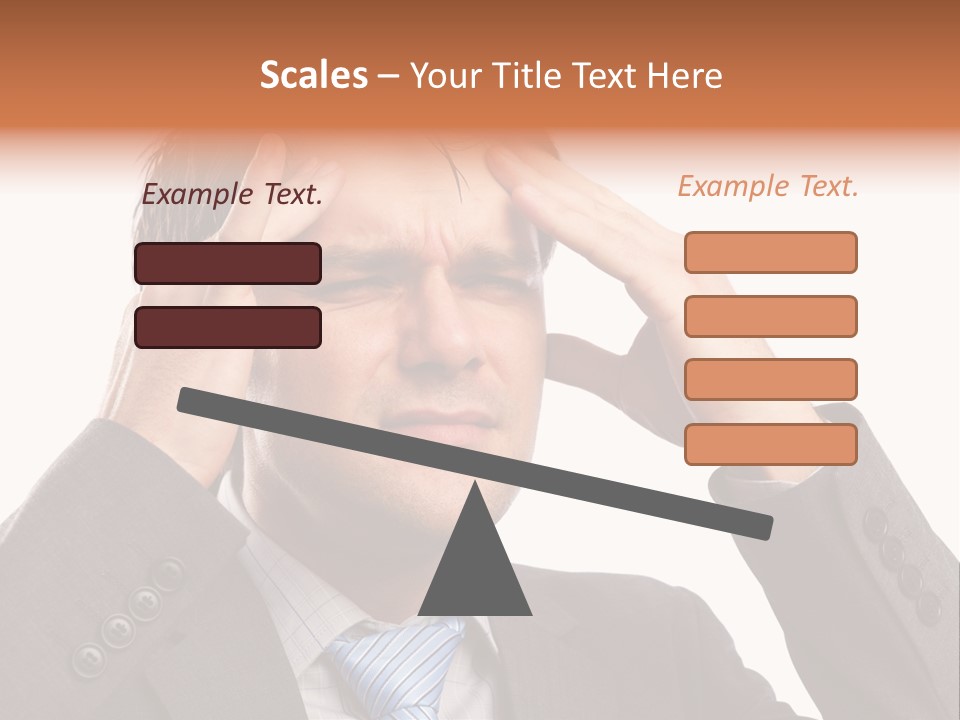 Sick Mental Depression PowerPoint Template