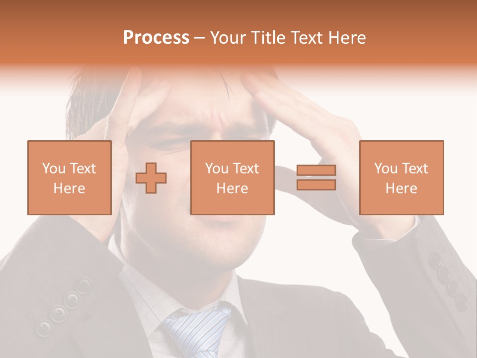 Sick Mental Depression PowerPoint Template