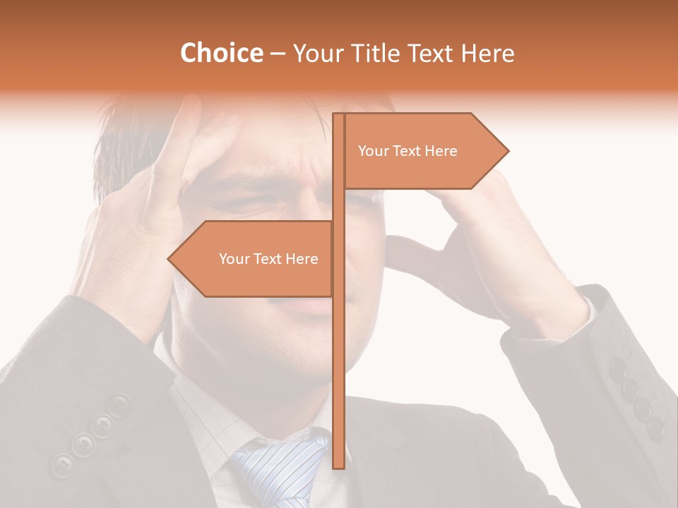 Sick Mental Depression PowerPoint Template