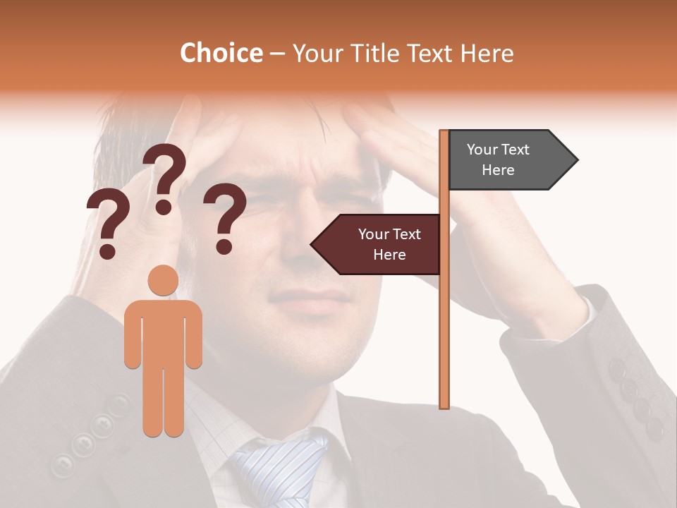 Sick Mental Depression PowerPoint Template