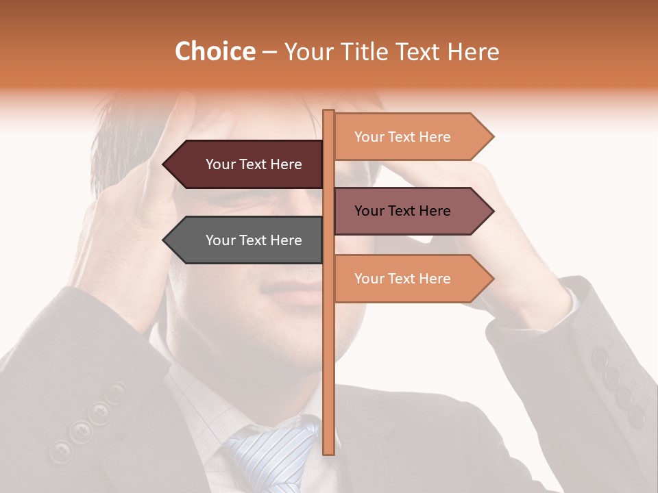 Sick Mental Depression PowerPoint Template