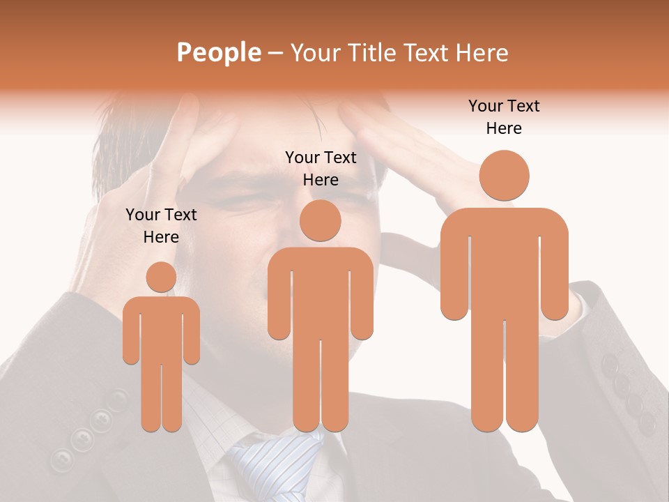 Sick Mental Depression PowerPoint Template