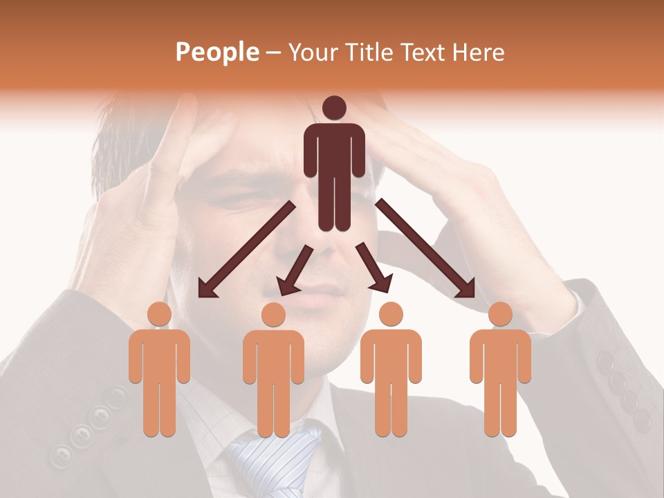 Sick Mental Depression PowerPoint Template