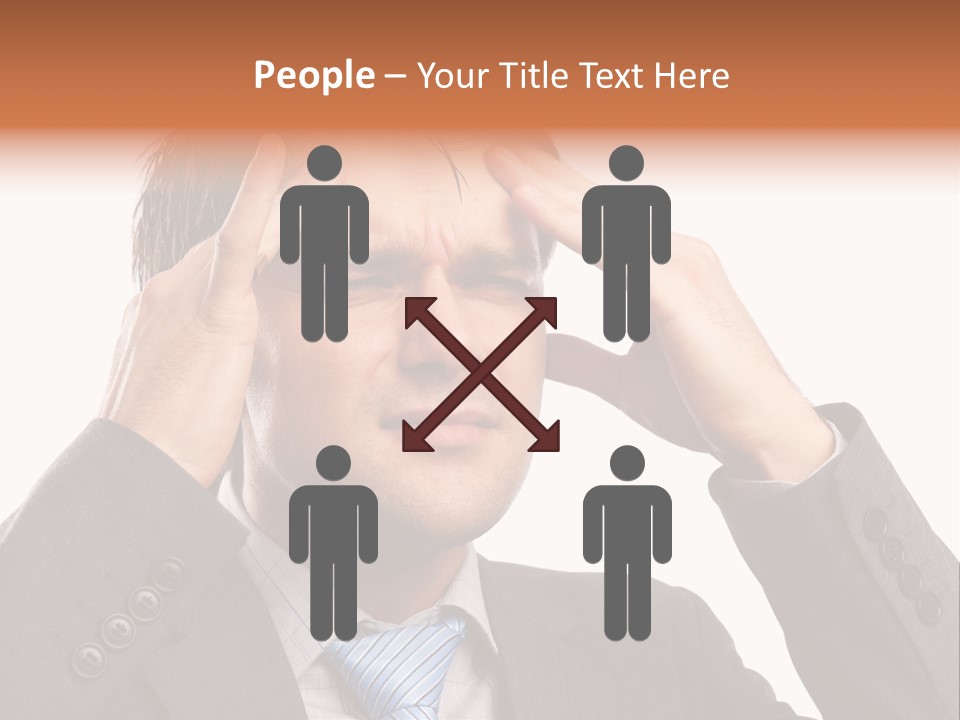 Sick Mental Depression PowerPoint Template
