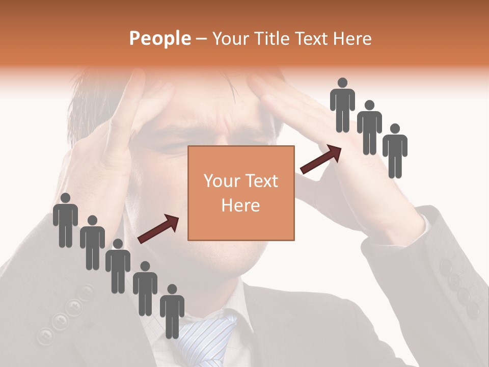 Sick Mental Depression PowerPoint Template