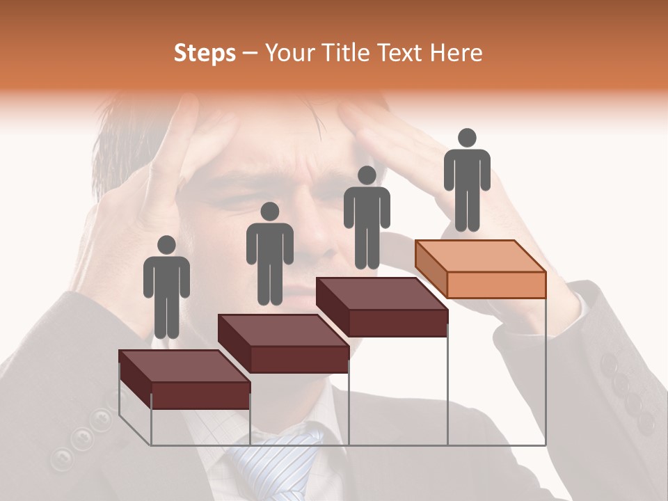 Sick Mental Depression PowerPoint Template