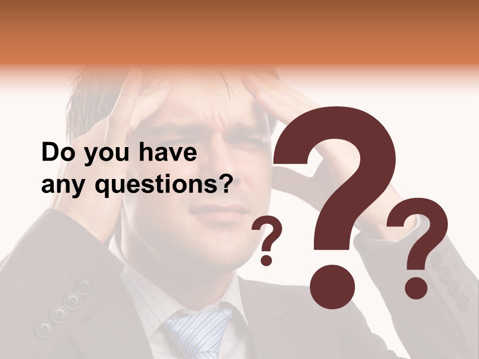 Sick Mental Depression PowerPoint Template