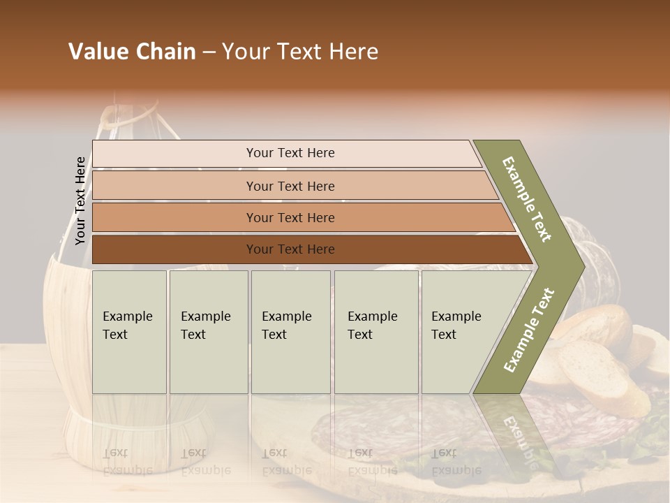 Lunch Drink Bottle Of Wine PowerPoint Template