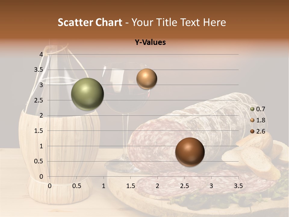 Lunch Drink Bottle Of Wine PowerPoint Template