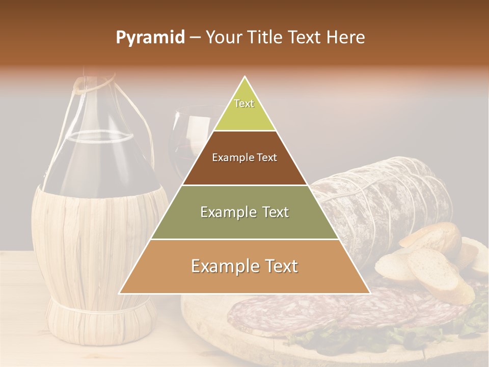 Lunch Drink Bottle Of Wine PowerPoint Template