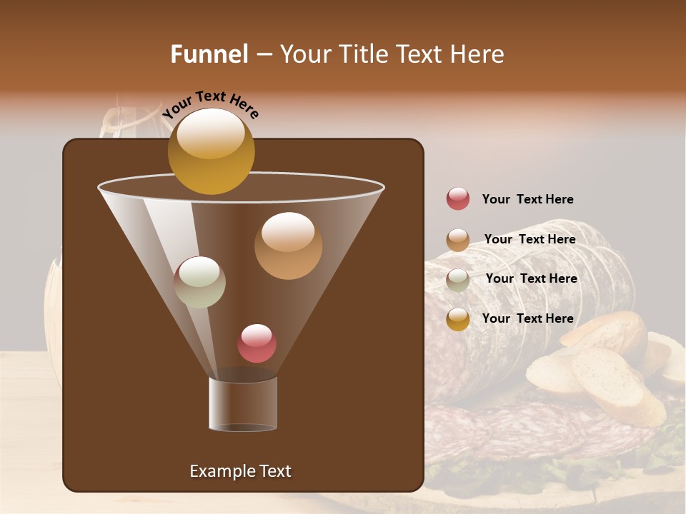 Lunch Drink Bottle Of Wine PowerPoint Template